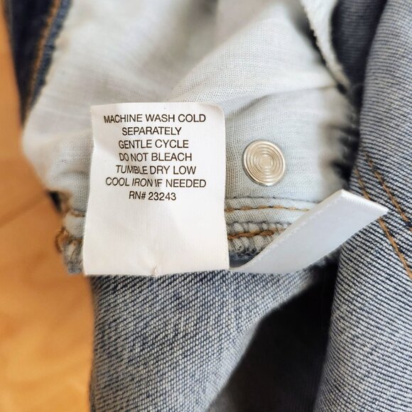 Soho New York & Company White Lace Crochet Ankle Skinny Jeans Blue Stretch - Picture 10 of 14